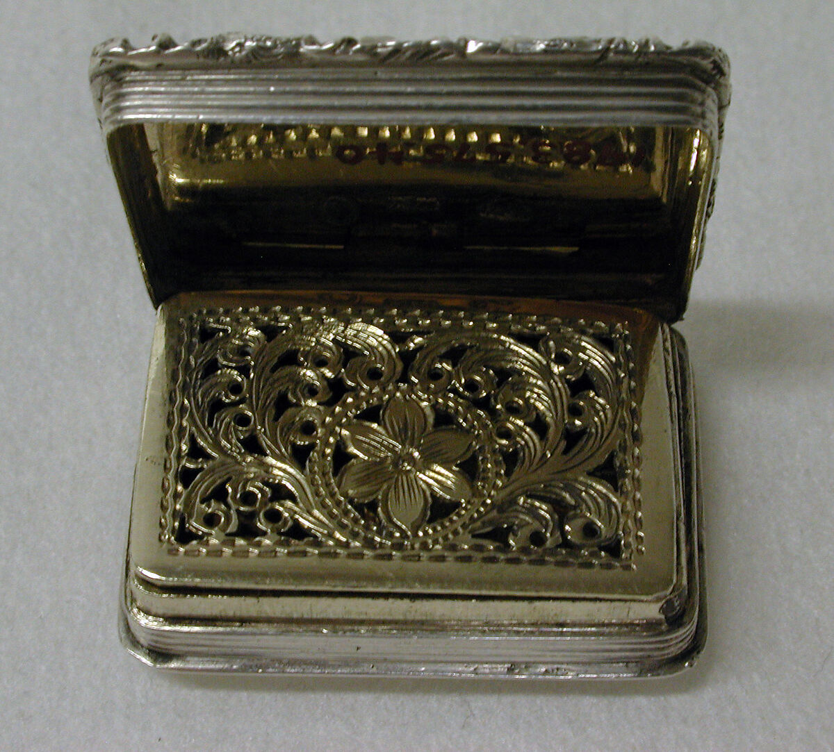 Vinaigrette, Nathaniel Mills (British, 1746–1843), Silver, British, Birmingham