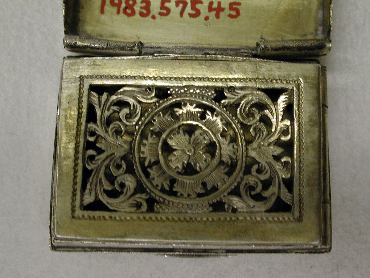 Vinaigrette, Joseph Taylor (British, 1767–1827), Silver, British, Birmingham