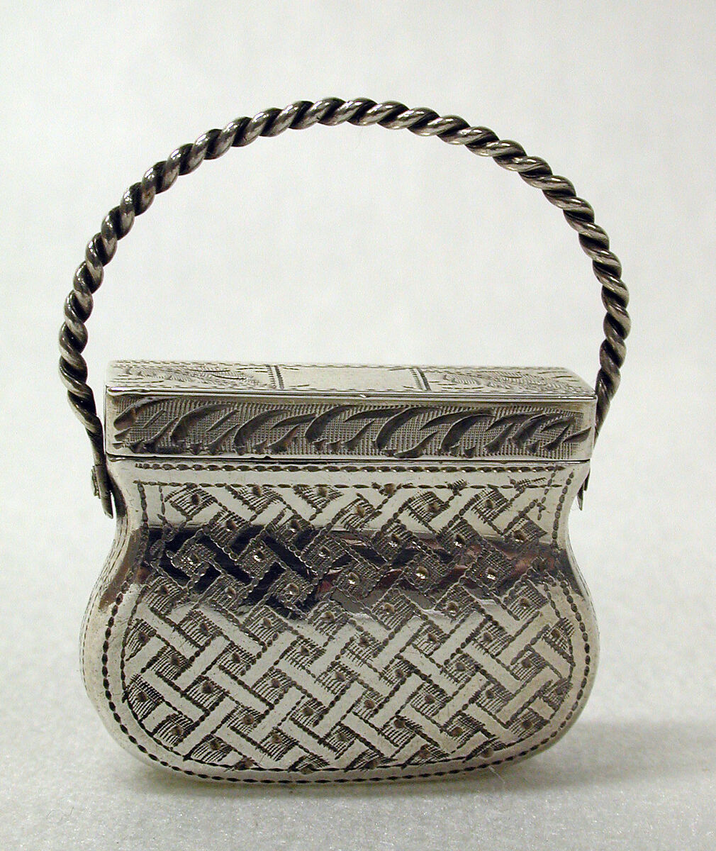 Vinaigrette box, Gervase Wheeler, Silver, British, Birmingham 