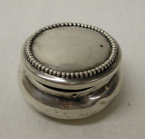 Powder box, Silver, American 