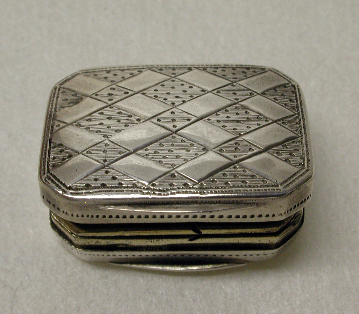 Vinaigrette box, Possibly by Matthew Boulton (British, Birmingham 1728–1809 Birmingham), Silver, British, Birmingham 