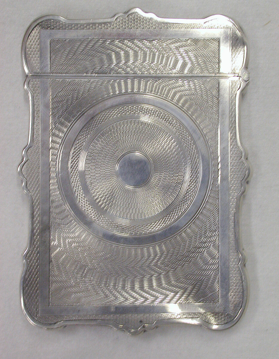 Card case, Albert Coles (ca. 1815–1885), Silver, American, New York