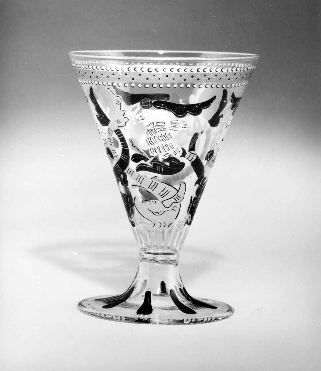 Beaker, attributed to Francesco Toso Borella (Italian, 1846–1905), Glass, Italian, Venice (Murano) 