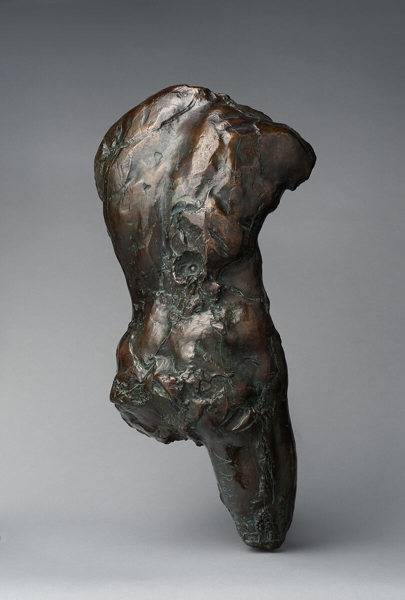 Torso, Auguste Rodin (French, Paris 1840–1917 Meudon), Bronze, marble base, French