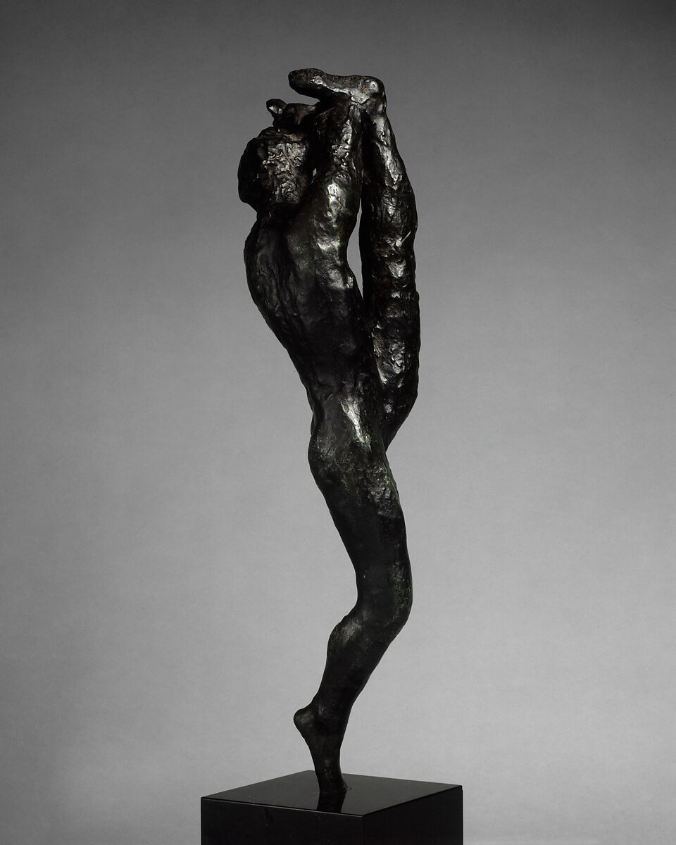 Dance Movement "G", Auguste Rodin (French, Paris 1840–1917 Meudon), Bronze, black marble base, French, Paris