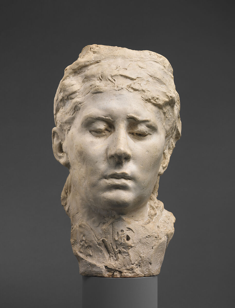 Mask of Rose Beuret, Auguste Rodin (French, Paris 1840–1917 Meudon), Cast plaster, French 