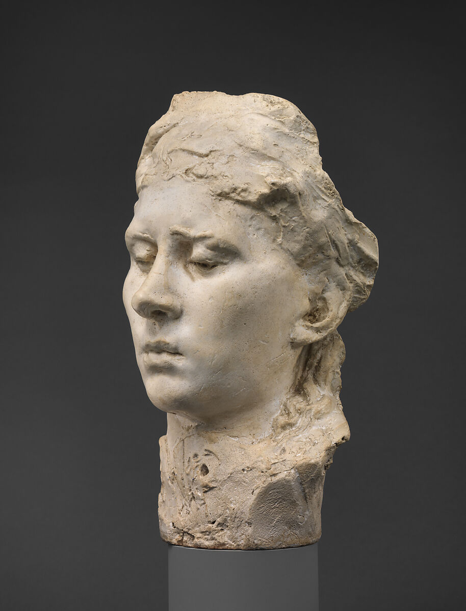 Mask of Rose Beuret, Auguste Rodin (French, Paris 1840–1917 Meudon), Cast plaster, French