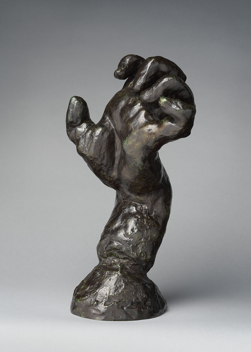 The Clenched Left Hand (Study for Hand of Pierre de Wiessant), Auguste Rodin (French, Paris 1840–1917 Meudon), Bronze, French 