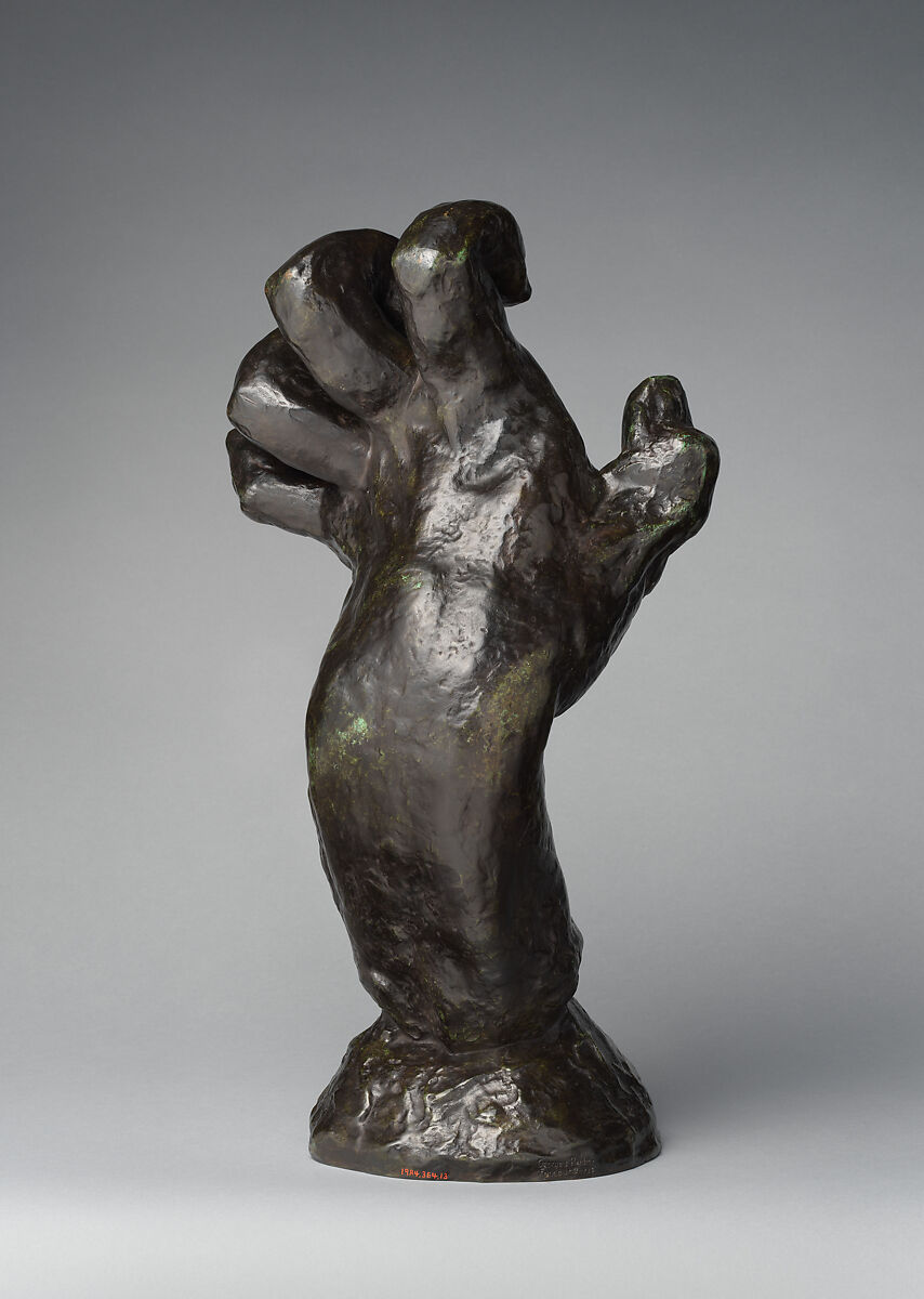 The Clenched Left Hand (Study for Hand of Pierre de Wiessant), Auguste Rodin (French, Paris 1840–1917 Meudon), Bronze, French