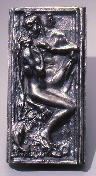 Embracing couple, Auguste Rodin  French, Silvered bronze, French