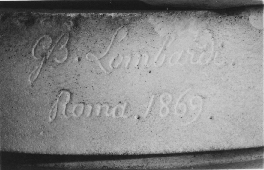 Veiled woman, Giovanni Battista Lombardi (Italian, 1823–1880), Marble, Italian