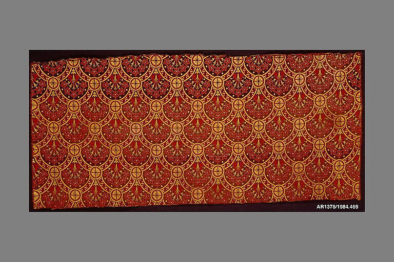 Length of woven wool and silk, Christopher Dresser (British, Glasgow, Scotland 1834–1904 Mulhouse), Wool, silk, British, Halifax 