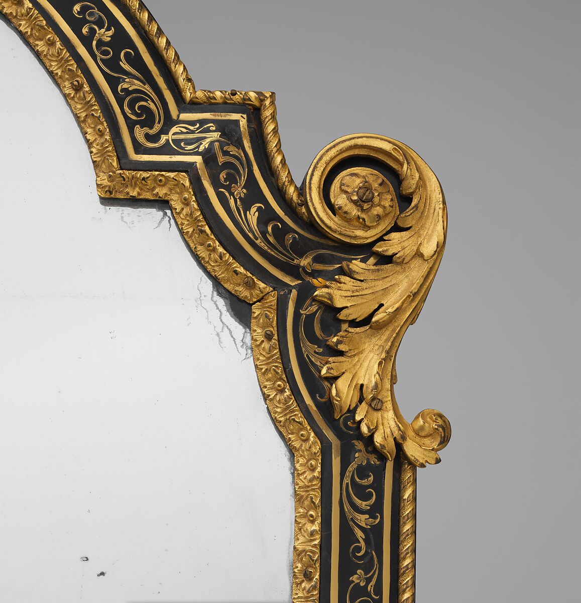 Dressing-table mirror, Tortoiseshell, engraved brass, kingwood, amaranth, bois satiné, ebony, mirror glass, French