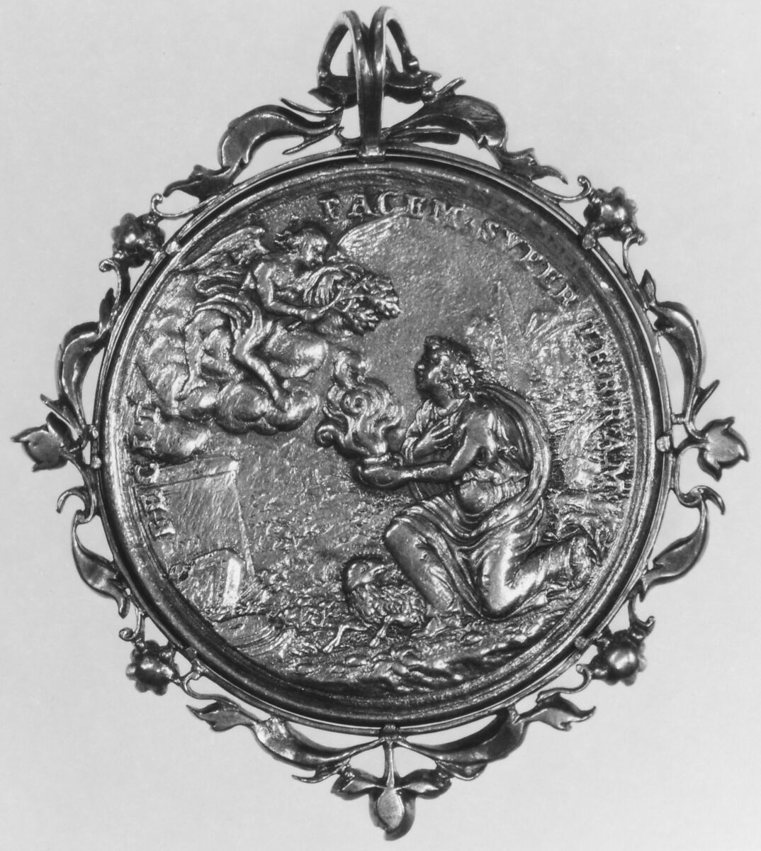 Pope Innocent XI, Medalist: Giovanni Martino Hamerani (Italian, 1646/9–1705), Silver gilt, red stones, Italian, Rome