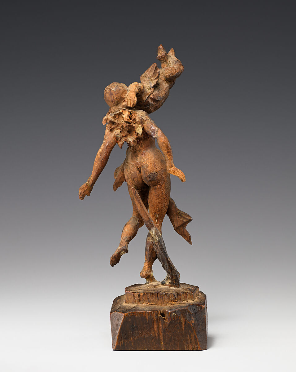 Nymph surprised by Cupid, Limewood, German