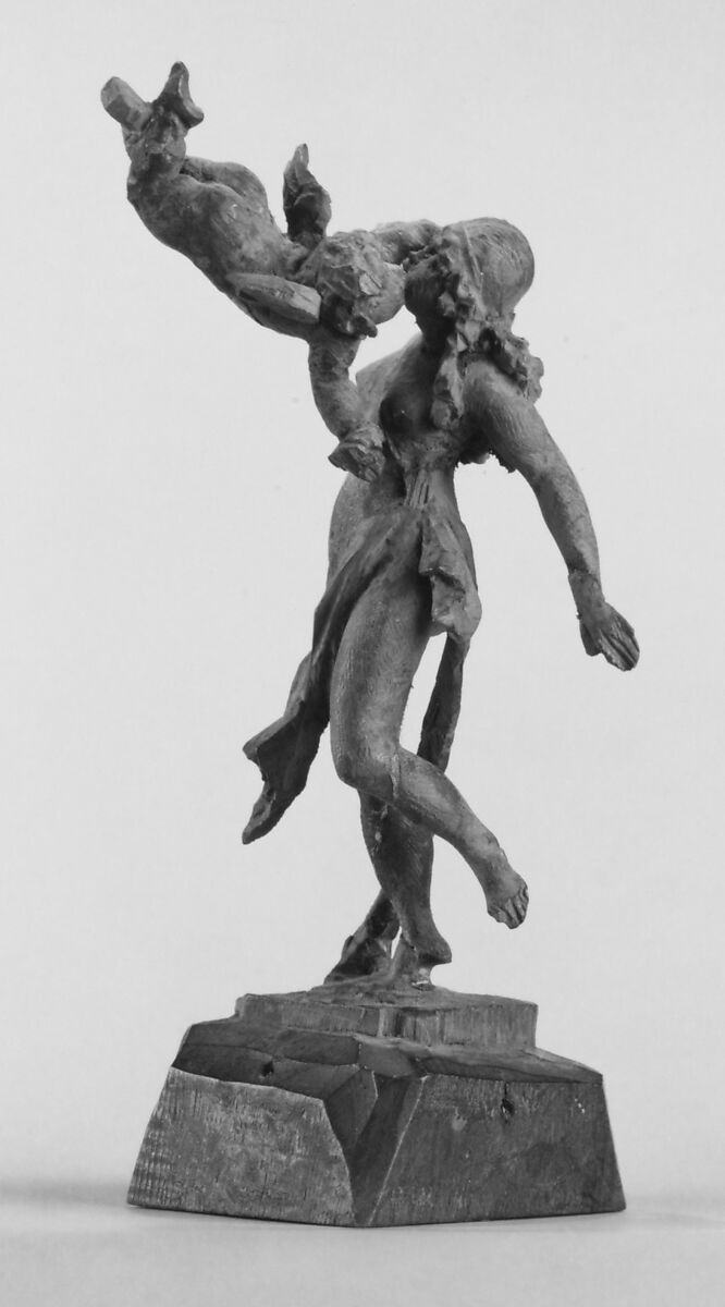 Nymph surprised by Cupid, Limewood, German 