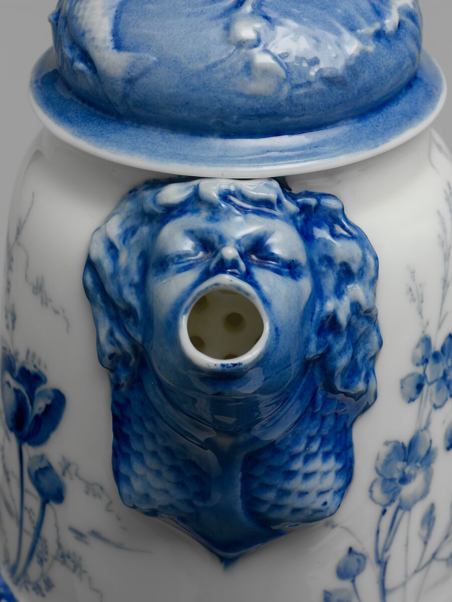 Chocolate Pot, Attributed to Ceramic Art Company, Trenton, New Jersey (American, 1889–1896), Porcelain, American