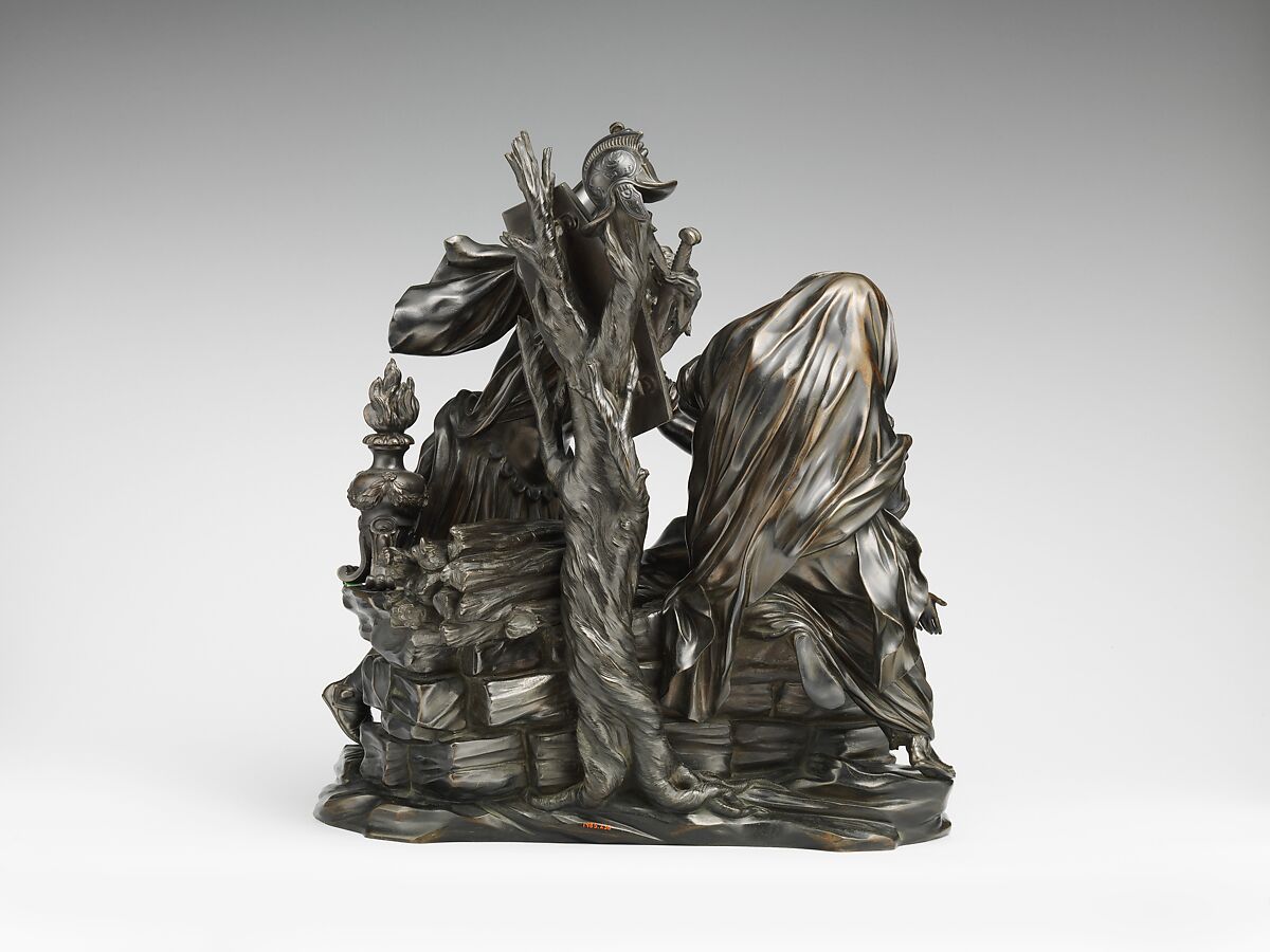 The Sacrifice of Jephthah's Daughter, Massimiliano Soldani (Italian, Montevarchi 1656–1740 Montevarchi), Bronze, Italian, Florence