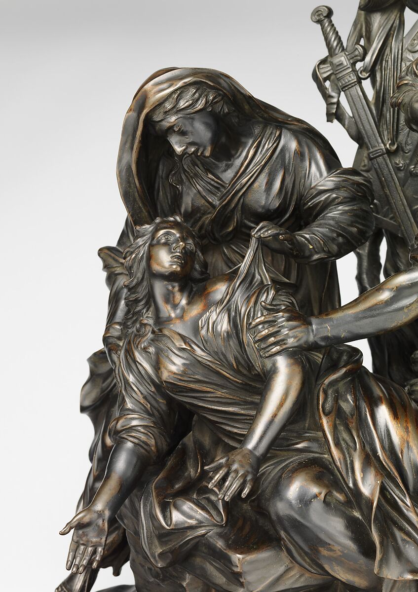 The Sacrifice of Jephthah's Daughter, Massimiliano Soldani (Italian, Montevarchi 1656–1740 Montevarchi), Bronze, Italian, Florence