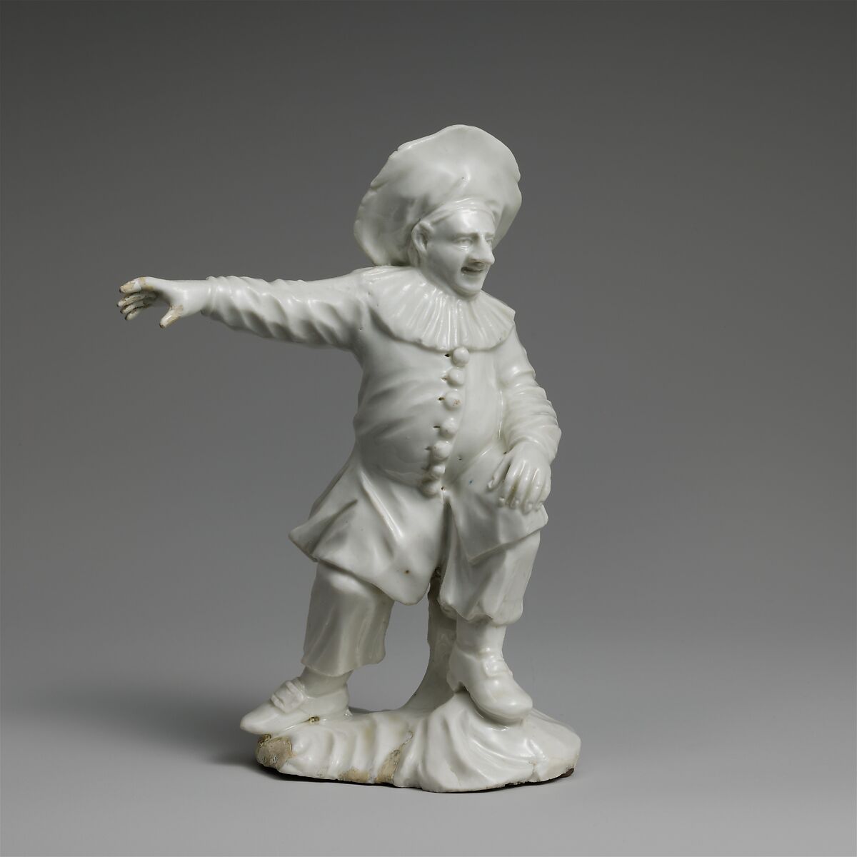 Pedrolino, Attributed to Cozzi Manufactory (Italian, 1764–1812), Hard-paste porcelain, Italian, Venice 