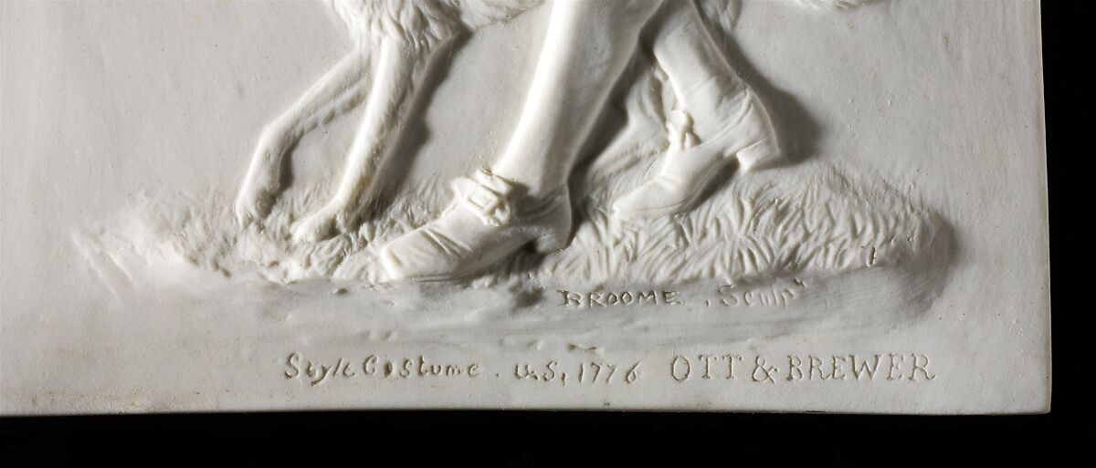 Plaque, Ott and Brewer (American, Trenton, New Jersey, 1871–1893), Parian porcelain, American