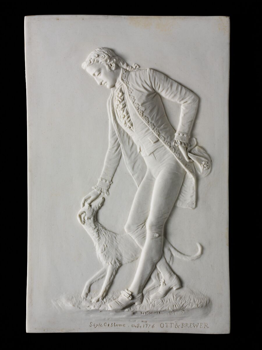 Plaque, Ott and Brewer (American, Trenton, New Jersey, 1871–1893), Parian porcelain, American 