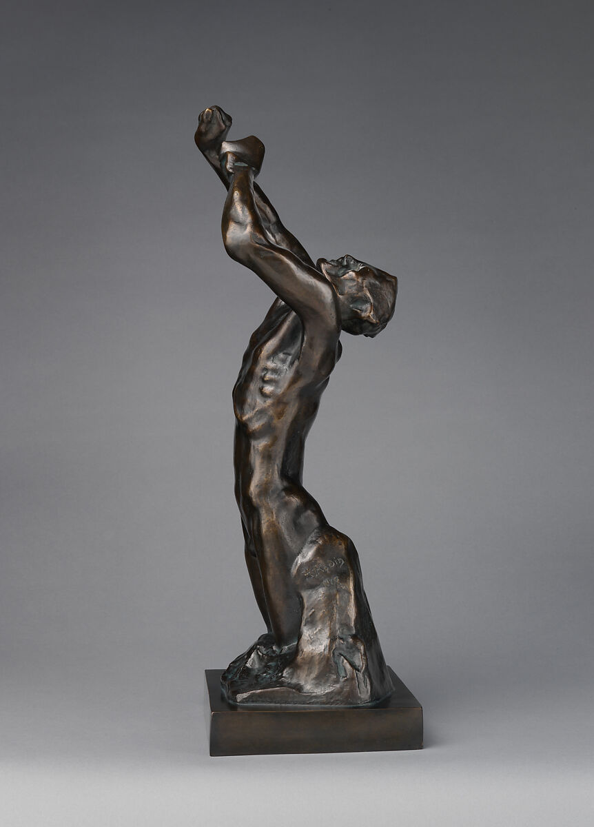 Despairing Adolescent, Auguste Rodin (French, Paris 1840–1917 Meudon), Bronze, French 