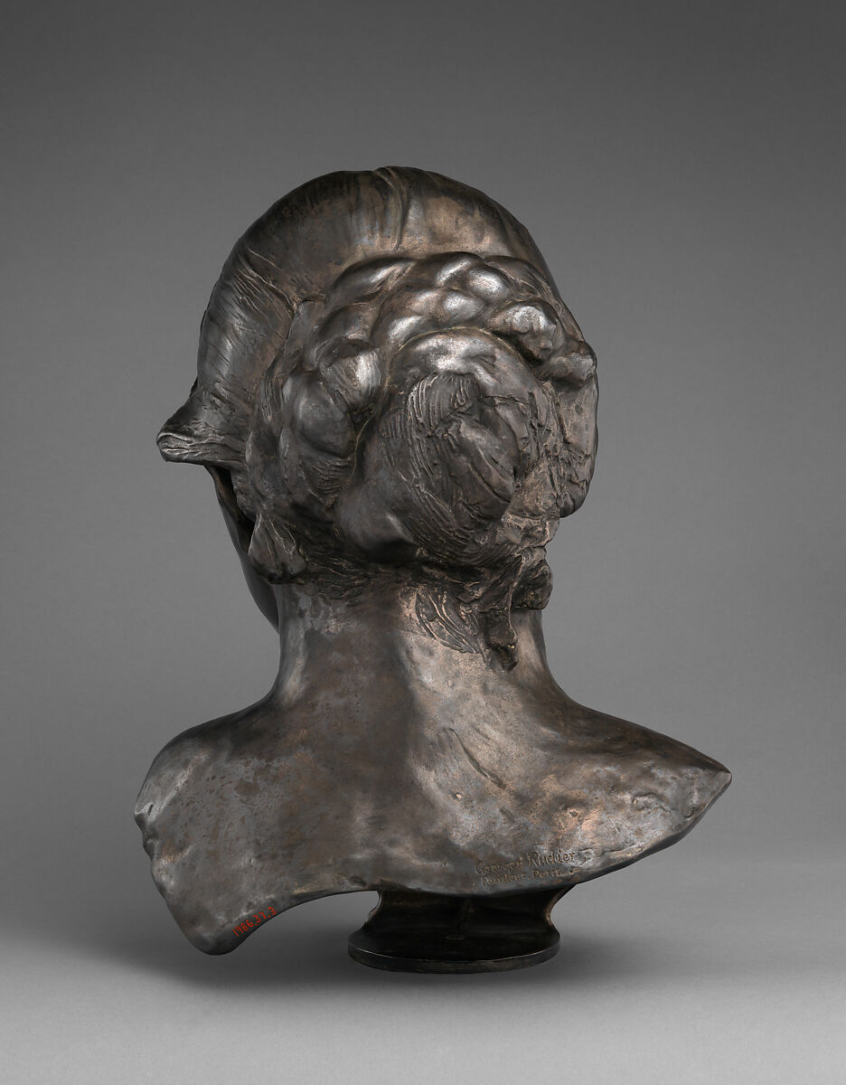 Mrs. Russell (Mariana Mattioco della Torre), Auguste Rodin (French, Paris 1840–1917 Meudon), Silvered bronze, black marble base, French
