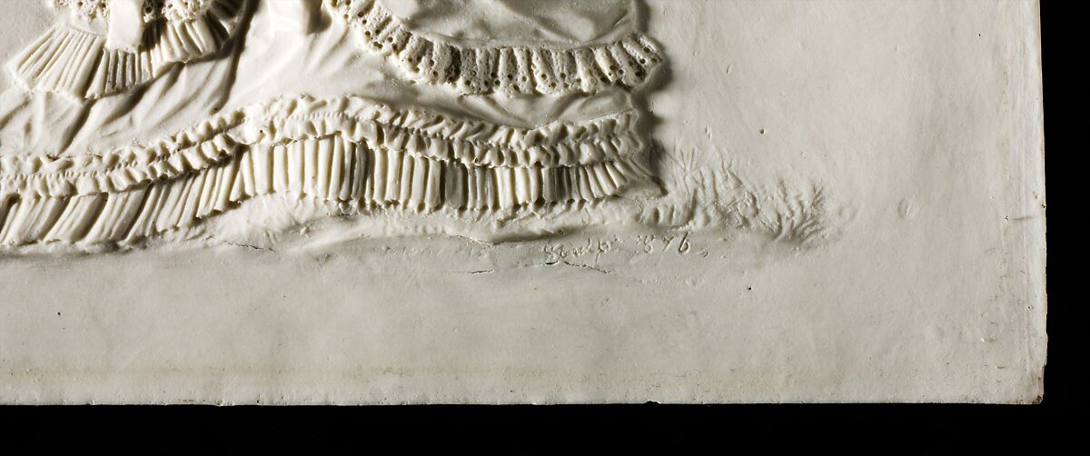 Plaque, Ott and Brewer (American, Trenton, New Jersey, 1871–1893), Parian porcelain, American