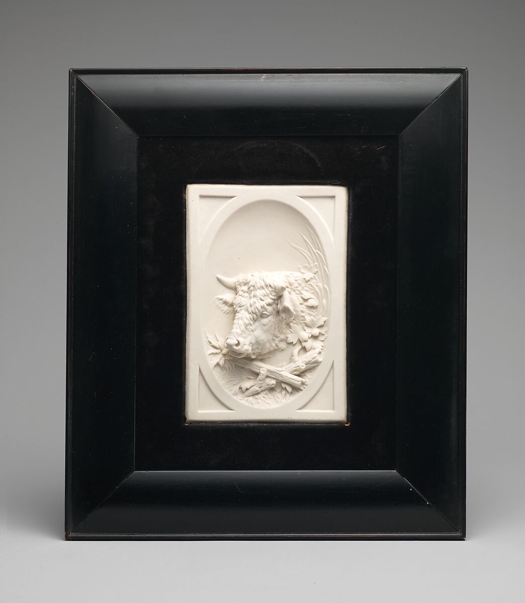 Plaque, James Priestman, Parian porcelain, American 