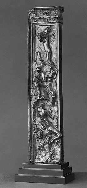 Fragment of the Right Pilaster of the Gates of Hell, Auguste Rodin  French, Bronze, French