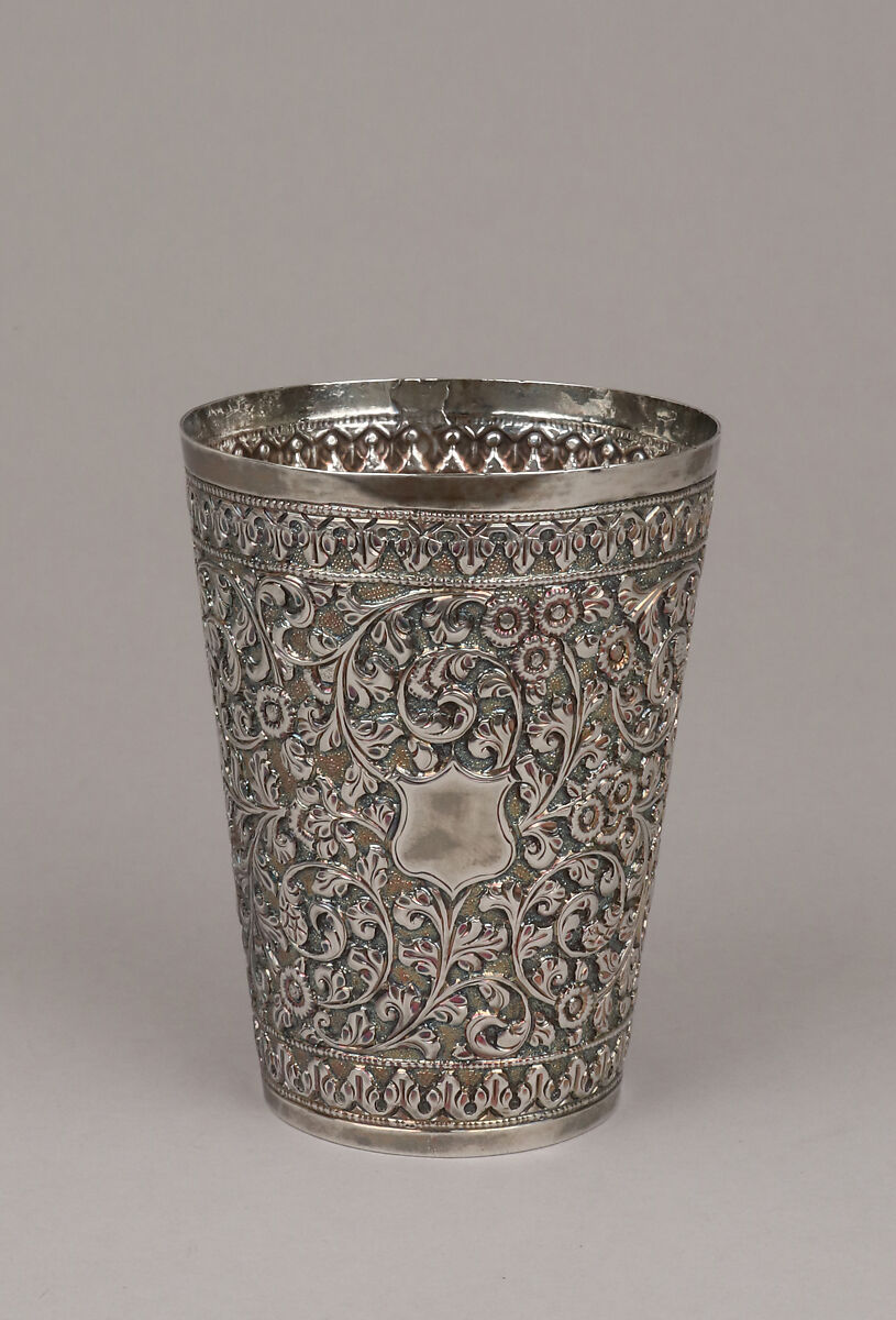 Beaker, Silver, Anglo-Indian 