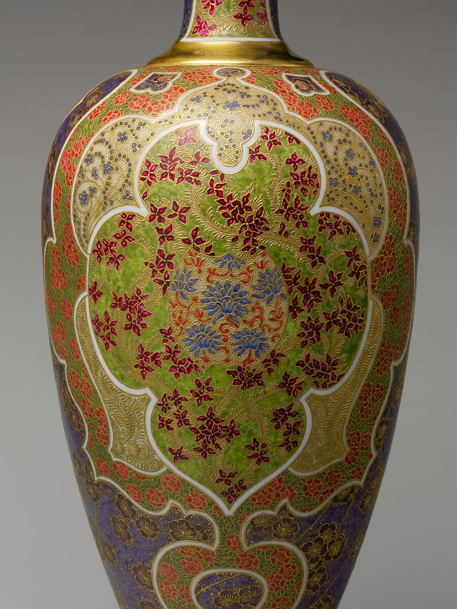 Vase, James Callowhill (1838–1917), Porcelain, American