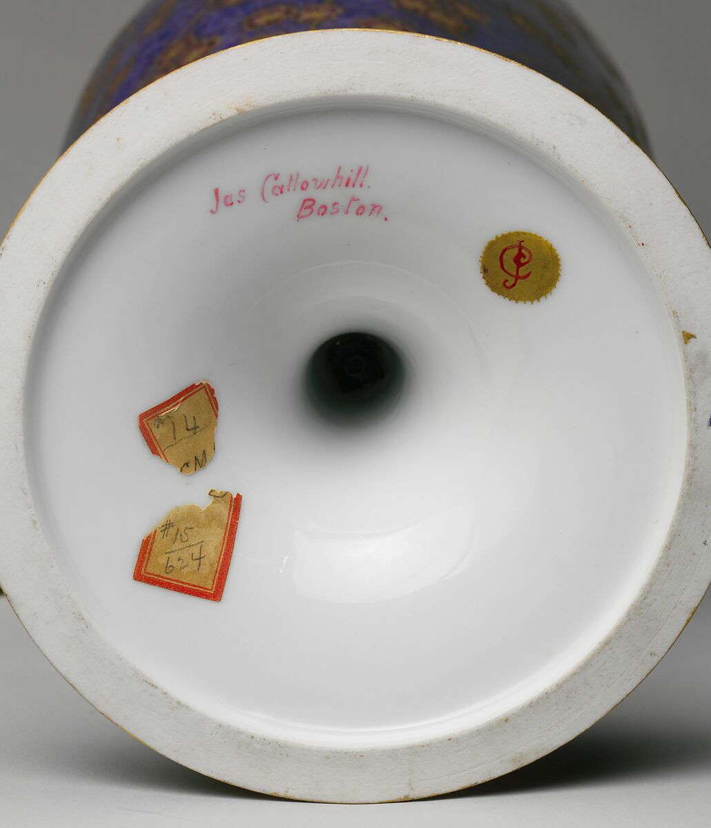 Vase, James Callowhill (1838–1917), Porcelain, American