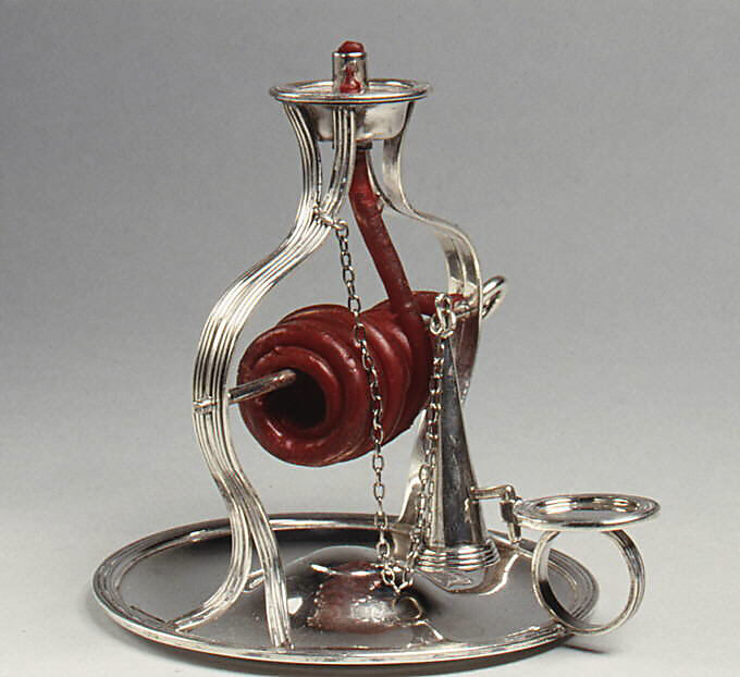 Wax jack, Robert Breading (active 1775–1822), Silver, Irish, Dublin 