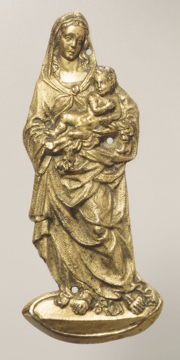 Virgin and Child, Gilt bronze, probably Italian, Florence 