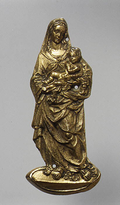 Virgin and Child, Gilt bronze, probably Italian, Florence
