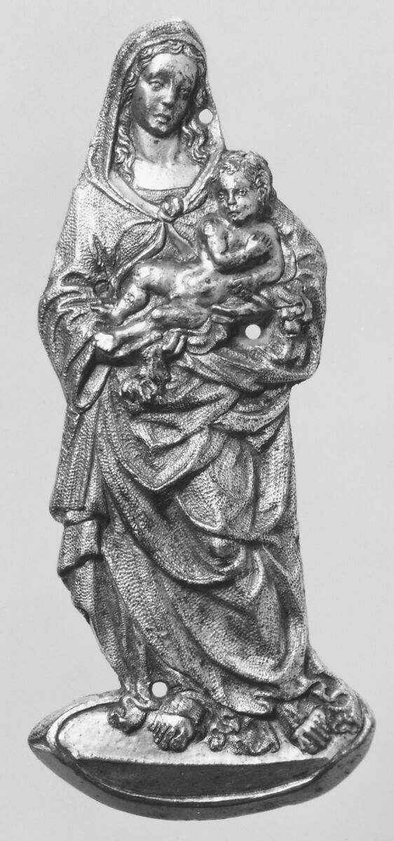 Virgin and Child, Gilt bronze, probably Italian, Florence