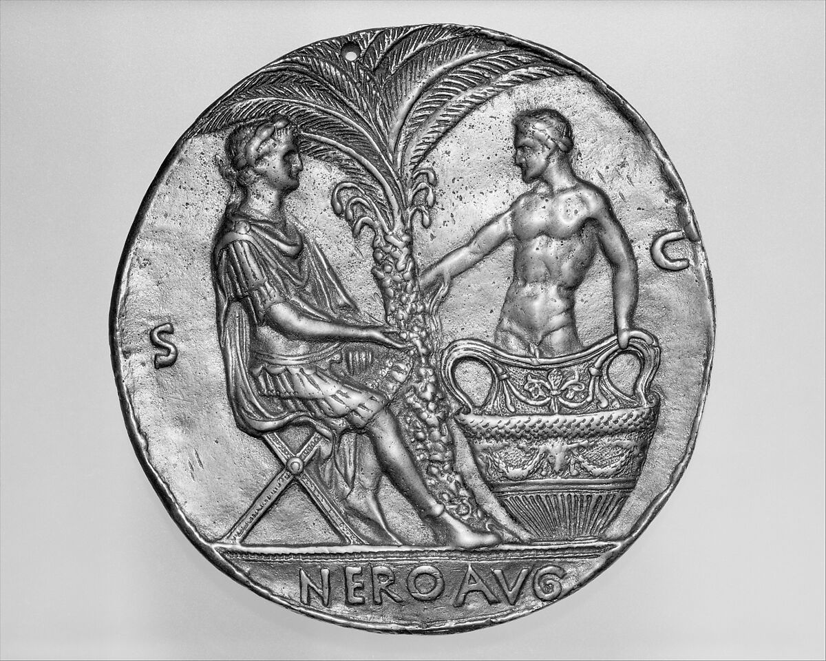 Nero and the Dying Seneca, After a design by Master of the Roman Emperors (active mid-15th century), Bronze, possibly Italian, Rome 