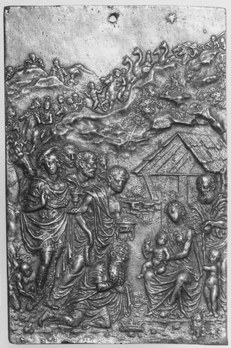 Adoration of the Magi, Moderno (Galeazzo Mondella) (Italian, Verona 1467–1528 Verona), Bronze, Italian 