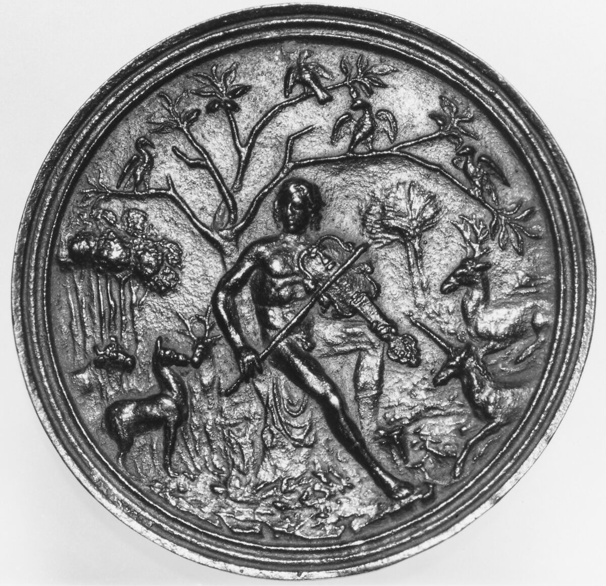 Orpheus Playing to the Animals, Orpheus Master, Bronze, Italian 