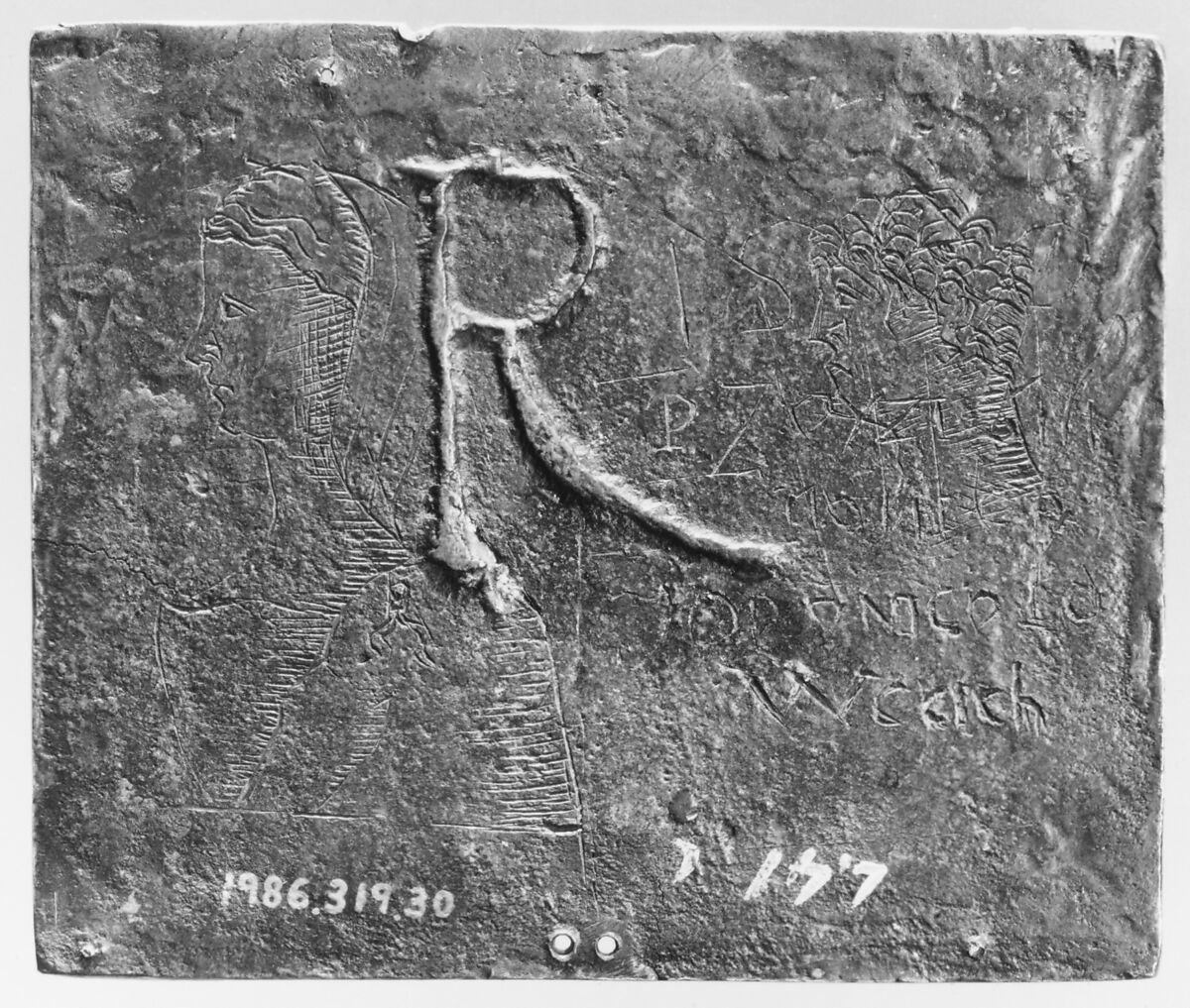 Combat at a City Gate, Andrea Briosco, called Riccio (Italian, Trent 1470–1532 Padua), Bronze, Italian, Padua