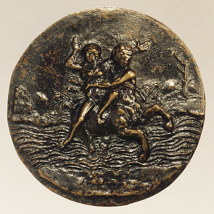Nessus Abducting Dejanira, Andrea Briosco, called Riccio (Italian, Trent 1470–1532 Padua), Bronze, Italian 