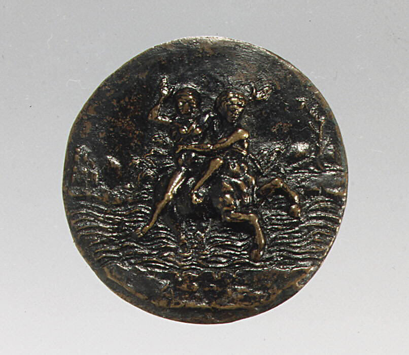 Nessus Abducting Dejanira, Andrea Briosco, called Riccio (Italian, Trent 1470–1532 Padua), Bronze, Italian