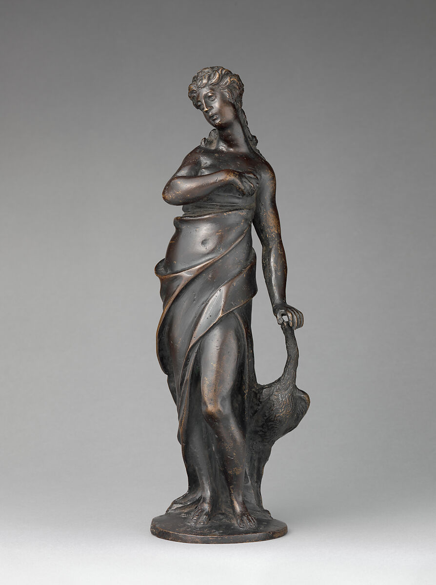 Juno and the peacock, After a model by Alessandro Vittoria (Alessandro Vittoria di Vigilio della Volpa) (Italian, 1525–1608), Bronze, Italian, Venice 