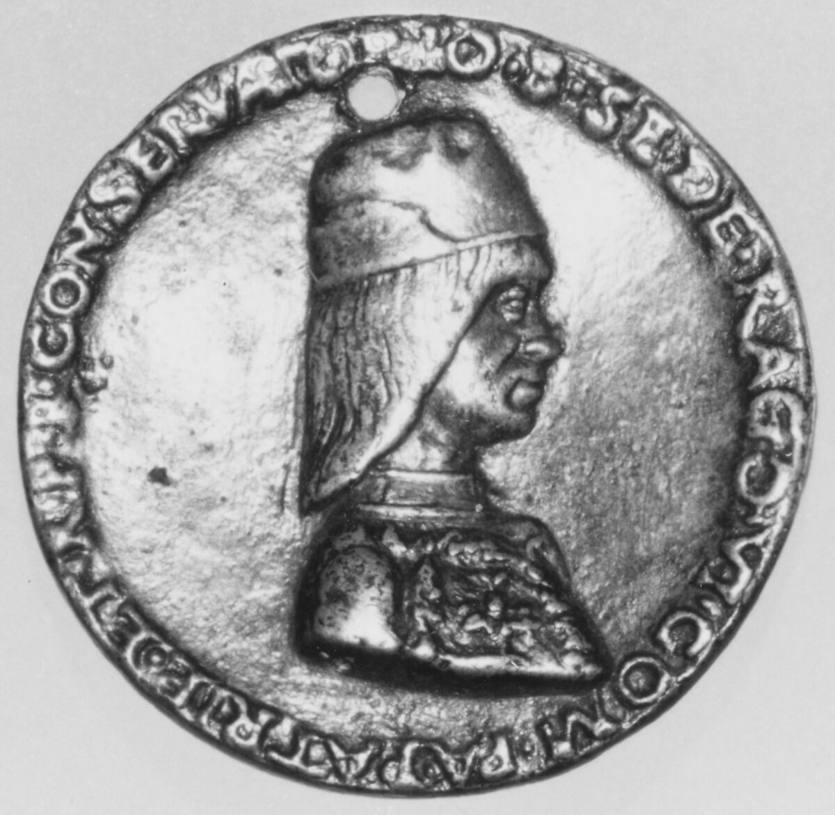 Giovanni II Bentivoglio, Medalist: Savelli Sperandio (Italian, Mantua 1425?–?1504 Venice), Bronze, Italian 