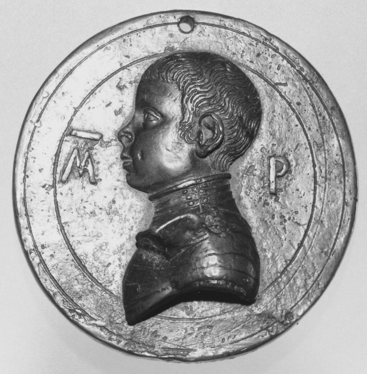 Young Boy, Member of the Family of Pio di Savoia, Counts of Carpi, Bronze, Italian 