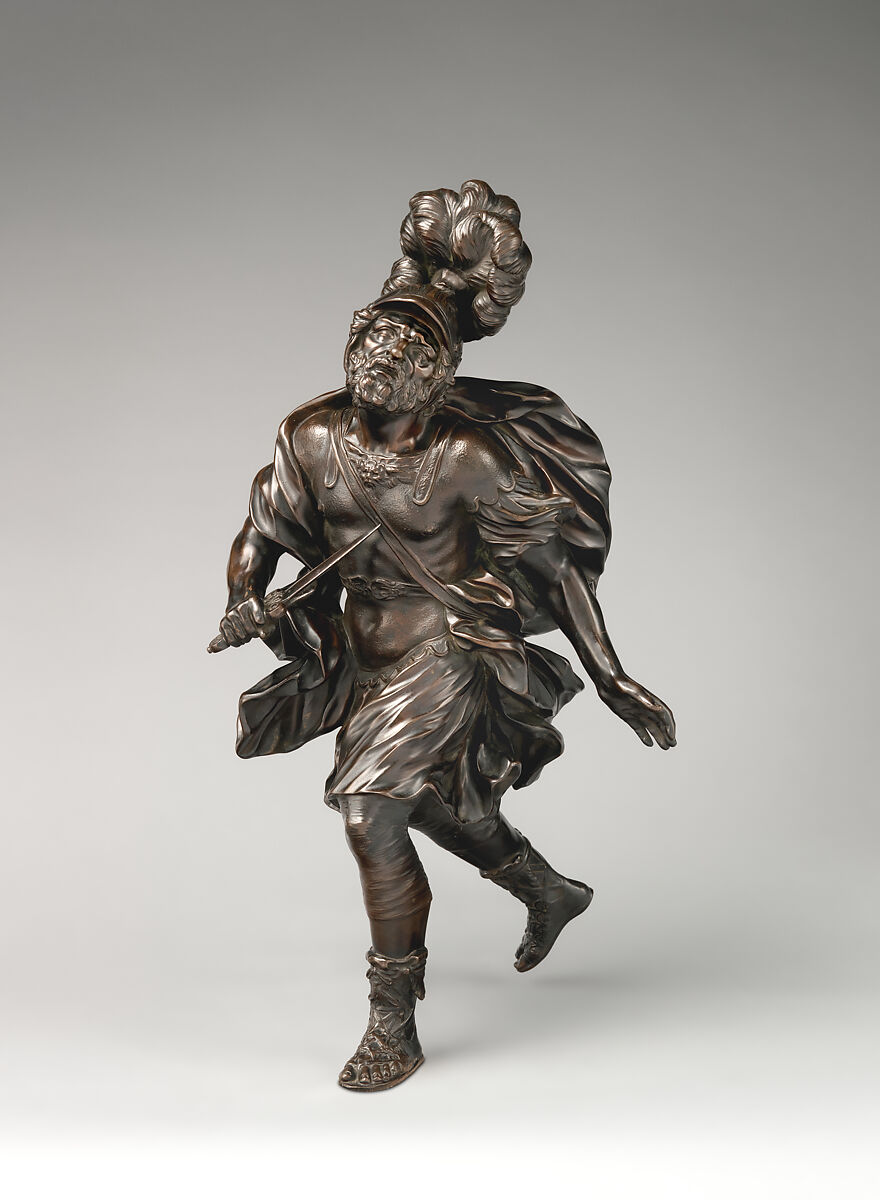 The suicide of Ajax, Giovanni Battista Foggini (Italian, Florence 1652–1725 Florence), Bronze, Italian, Florence 