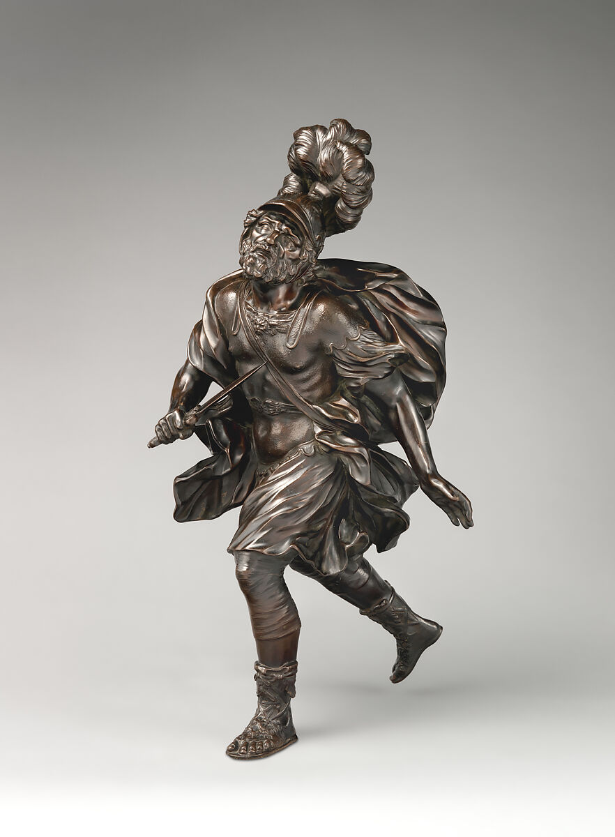 The suicide of Ajax, Giovanni Battista Foggini (Italian, Florence 1652–1725 Florence), Bronze, Italian, Florence