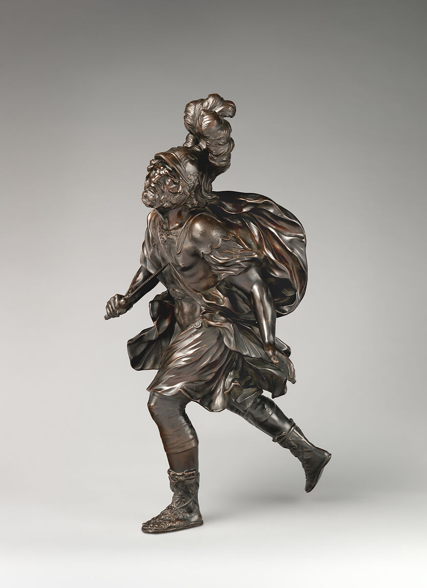 The suicide of Ajax, Giovanni Battista Foggini (Italian, Florence 1652–1725 Florence), Bronze, Italian, Florence